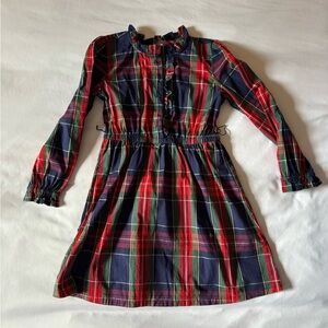 Crewcuts Plaid Long Sleeve Dress